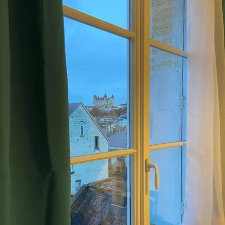 아파트 La Terrasse Saumuroise - Vue Chateau & Loire 쏘뮤흐